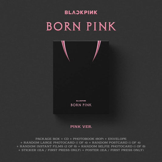 the album cover for BLACKPINK - BORN PINK [Standard CD Boxset – Version A / PINK]