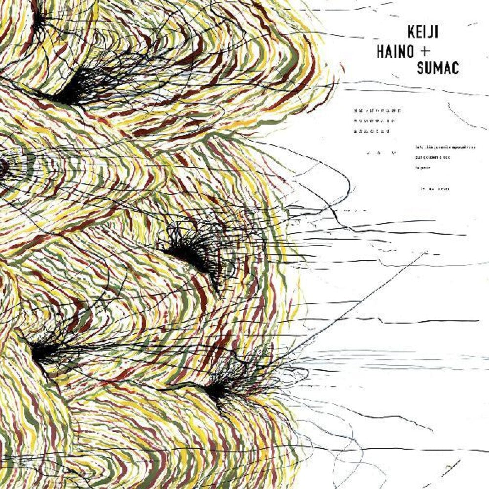 the album cover for Keiji Haino & Sumac - Into This Juvenile Apocalypse Our Golden Blood to Pour Let Us Never [Indie Exclusive Limited Edition Clear LP]