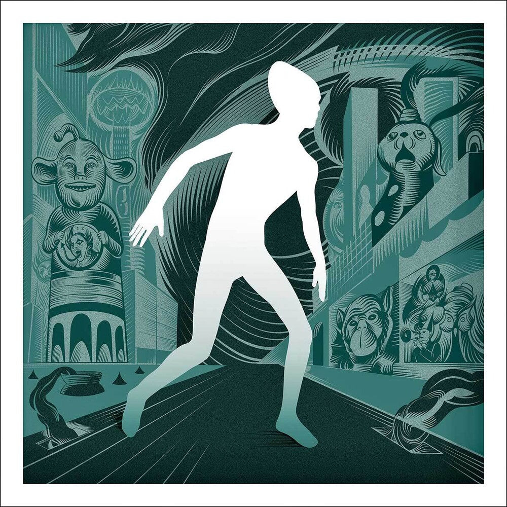 the album cover for DEVO's Gerald V. Casale - The Invisible Man EP [RSD Black Friday 2022]