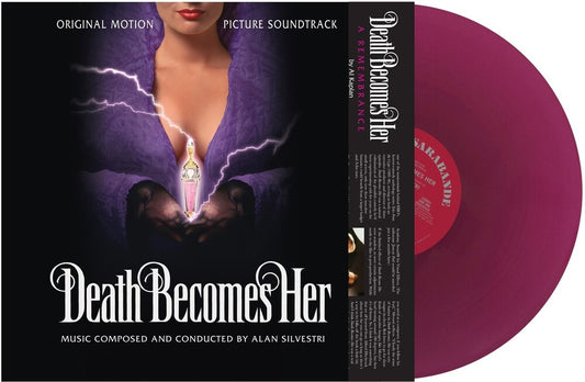 the album cover for Alan Silvestri - Death Becomes Her (Original Motion Picture Soundtrack) [RSD Black Friday 2023]
