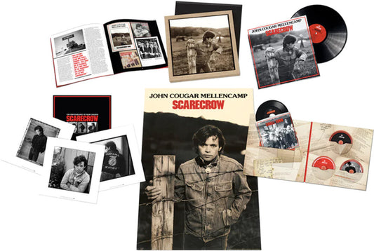 the album cover for John Mellencamp - Scarecrow: Remastered [Super Deluxe 2CD/LP/Blu-ray/7in Single]