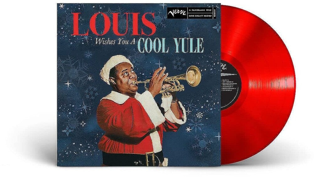 the album cover for Louis Armstrong - Louis Wishes You a Cool Yule [Red LP]