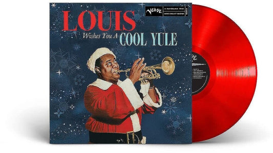 the album cover for Louis Armstrong - Louis Wishes You a Cool Yule [Red LP]