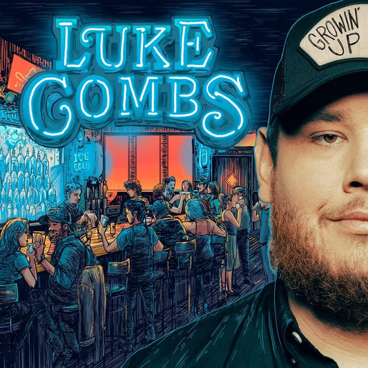 the album cover for Luke Combs - Growin' Up [LP]