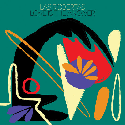 the album cover for Las Robertas - Love Is The Answer - Red [Colored Vinyl] (Red)
