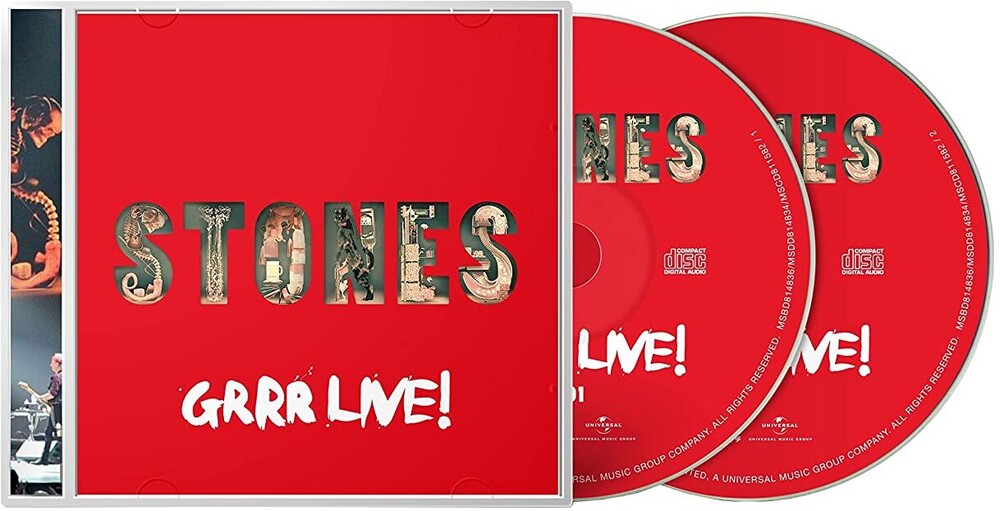 the album cover for The Rolling Stones - GRRR Live! [2 CD]
