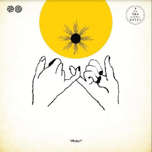 the album cover for Death & Vanilla - Flicker [Colored Vinyl] (Ylw) [Indie Exclusive] [Download Included]