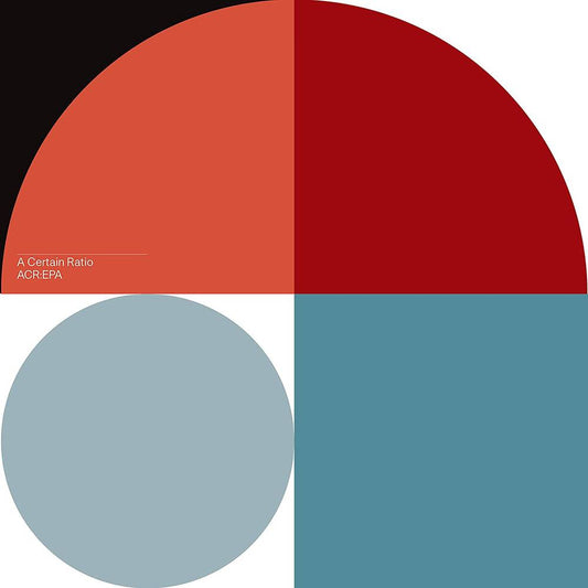 the album cover for A Certain Ratio - ACR:EPA EP [Limited Edition Valentine Red Vinyl]