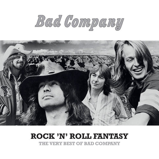 the album cover for Bad Company - Rock 'N' Roll Fantasy: The Very Best Of Bad Company [SYEOR 2022 Limited Edition Clear 2LP]