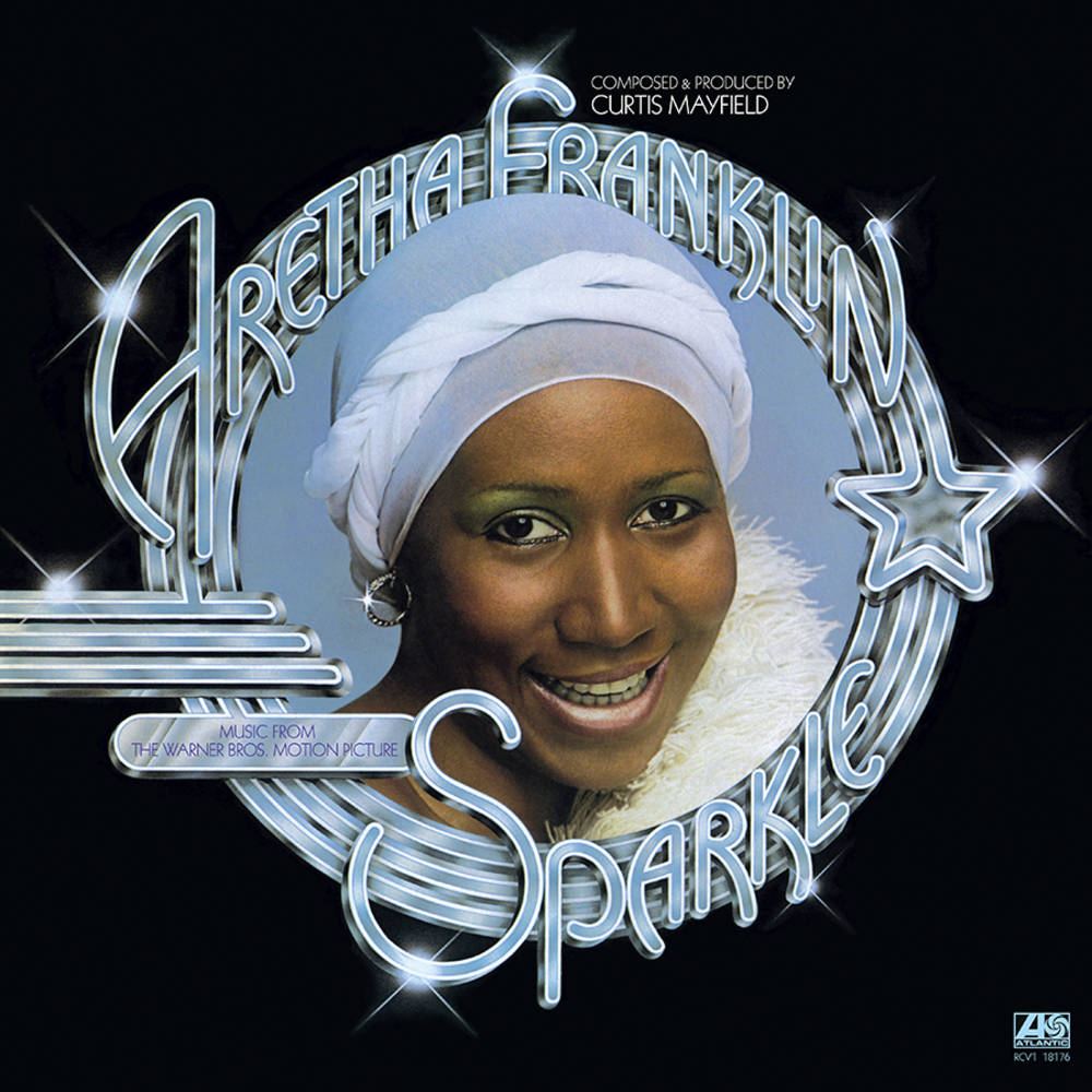 the album cover for Aretha Franklin - Sparkle [SYEOR 2022 Limited Edition Crystal Clear LP]