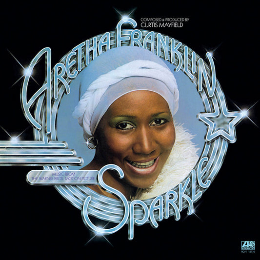 the album cover for Aretha Franklin - Sparkle [SYEOR 2022 Limited Edition Crystal Clear LP]