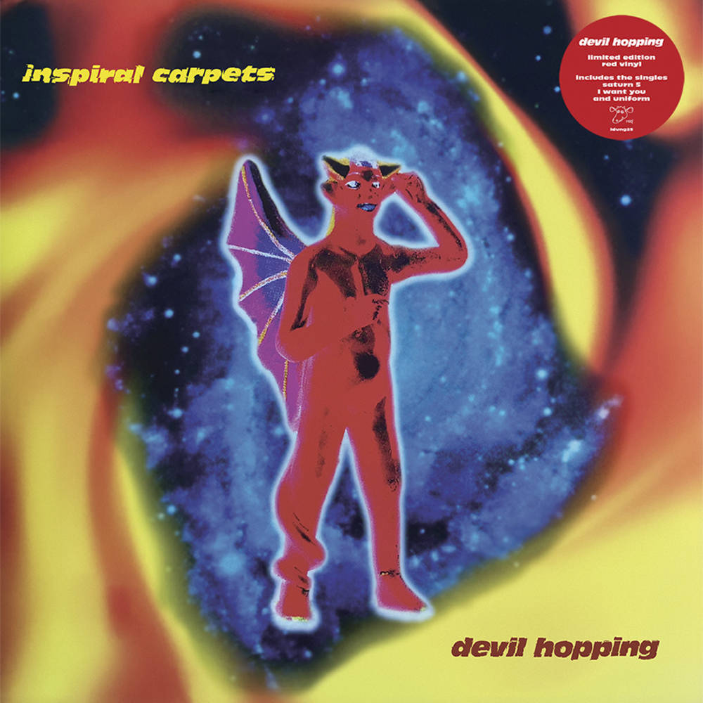 the album cover for Inspiral Carpets - Devil Hopping [Indie Exclusive Limited Edition Red LP]