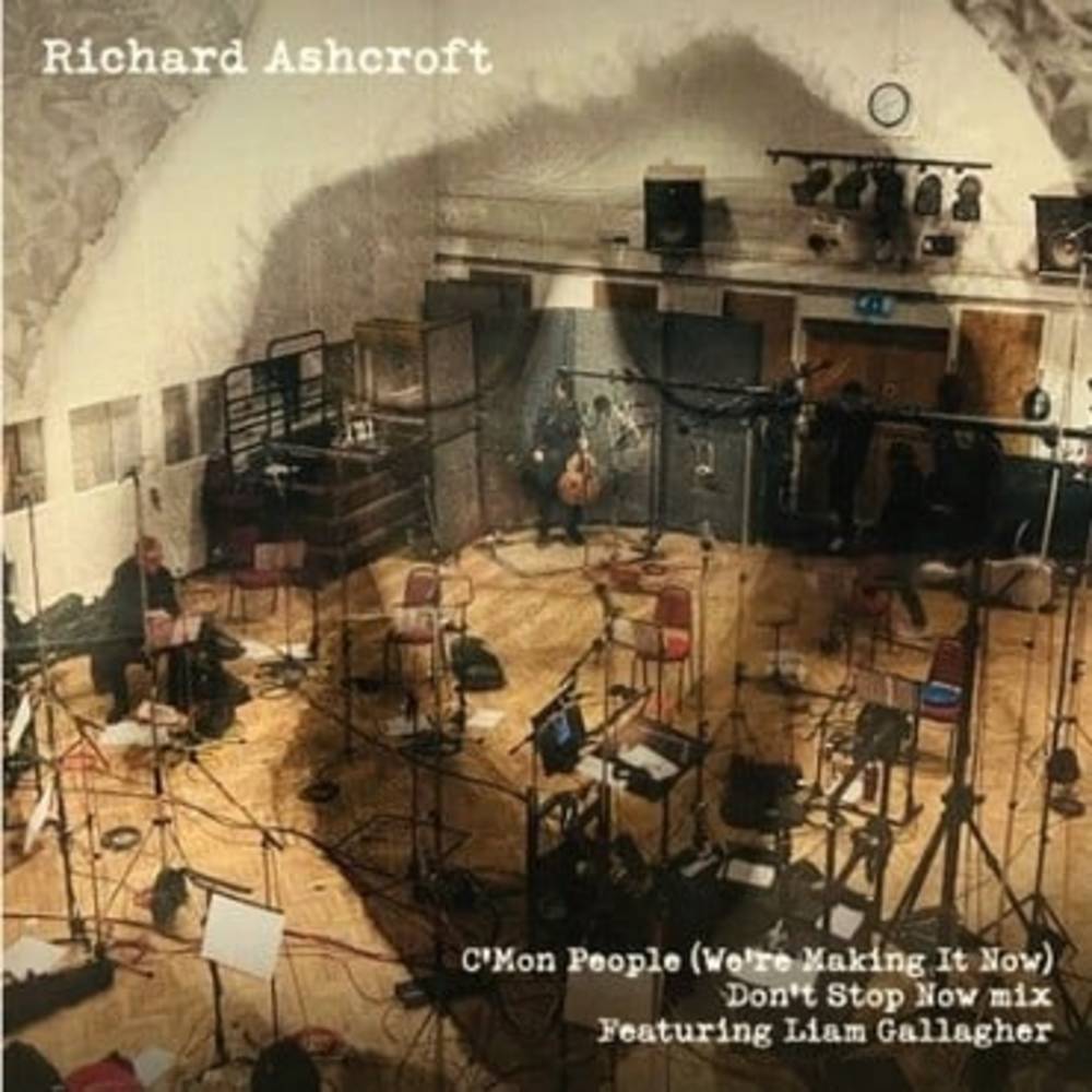 the album cover for Richard Ashcroft - C'mon People (We're Making It Now) [Indie Exclusive Limited Edition Hand Numbered Vinyl Single]