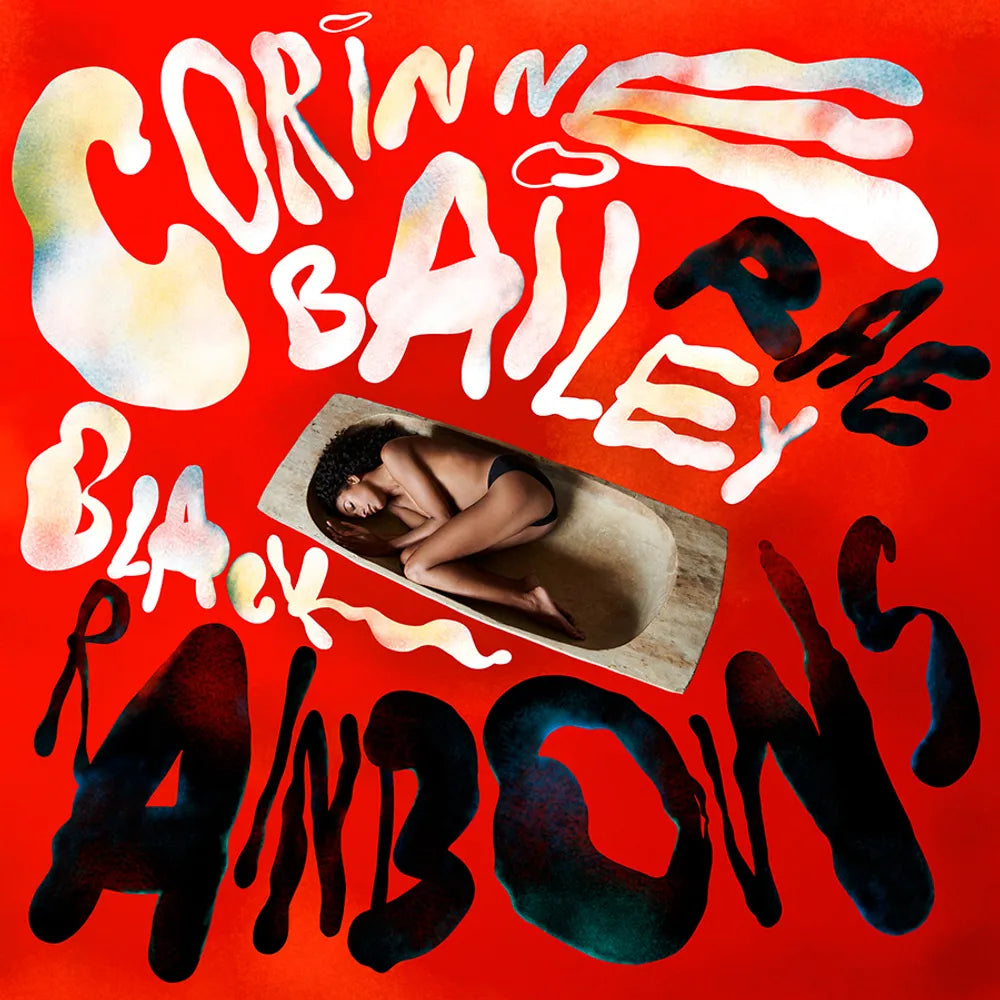 the album cover for Corinne Bailey Rae - Black Rainbows [Indie Exclusive Limited Edition Opaque Red LP]