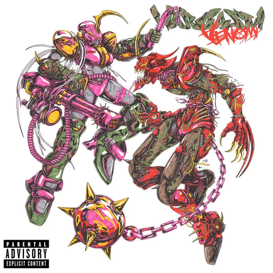the album cover for Wargasm (UK) - Venom [Indie Exclusive Limited Edition Translucent Ruby LP]