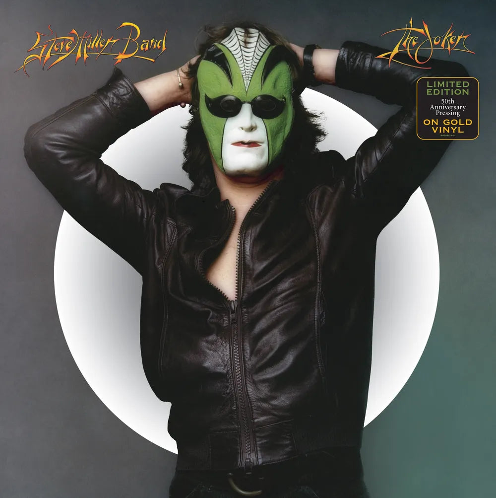 the album cover for Steve Miller Band - The Joker: 50th Anniversary [Indie Exclusive Limited Edition Gold LP]