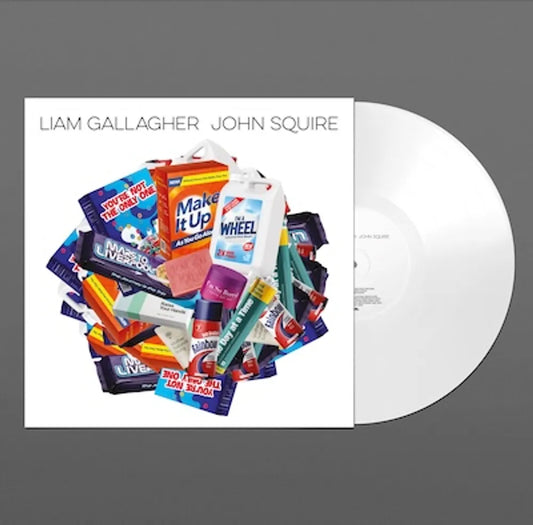 the album cover for Liam Gallagher & John Squire - Liam Gallagher & John Squire [Indie Exclusive White Vinyl]