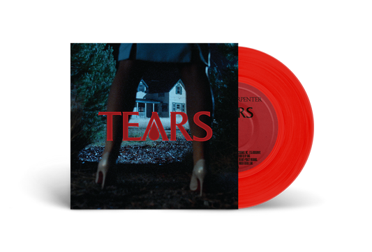 the album cover for Sabrina Carpenter - Tears [Indie Exclusive Red 7 inch Single]