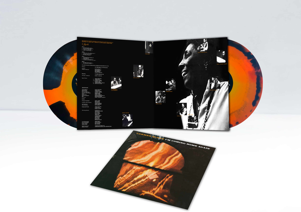the album cover for Carmen Mcrae - I'm Coming Home Again [Indie Exclusive Solar Flare Effect]