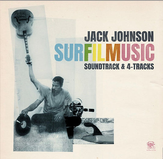 the album cover for Jack Johnson - SURFILMUSIC (Soundtrack & 4-Tracks) [Indie Exclusive Soda Pop Bottle Blue]