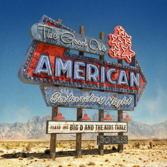 the album cover for Big D and The Kids Table - The Good Ole American Saturday Night [Indie Exclusive Cotton Candy Splash LP]