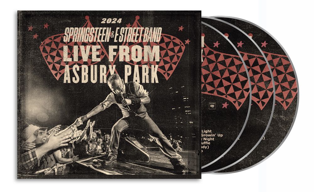 the album cover for Bruce Springsteen  & The E Street Band - Live From Asbury Park 2024