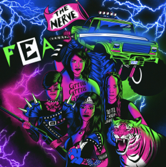 the album cover for FEA - The Nerve