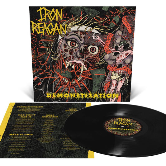 the album cover for Iron Reagan - Demonetization [Black]