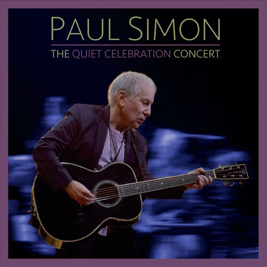 the album cover for Paul Simon - The Quiet Celebration Concert
