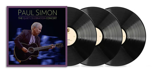 the album cover for Paul Simon - The Quiet Celebration Concert