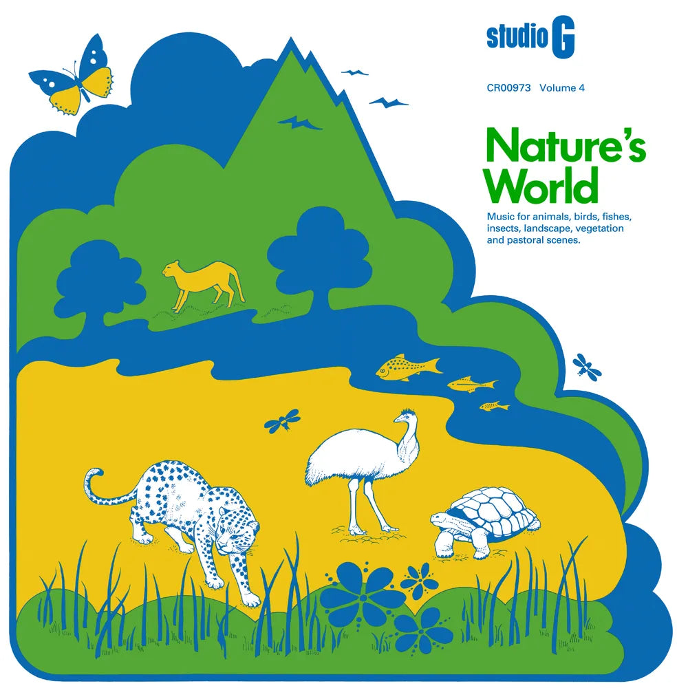 the album cover for Studio G - Nature's World - Jazz Dispensary Series [Multi-colored Splatter]