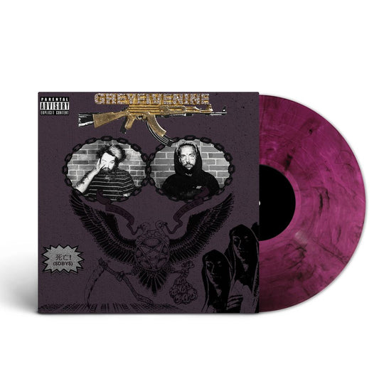 the album cover for $uicideBoy$ - Stop Staring at the Shadows [Purple Smoke]