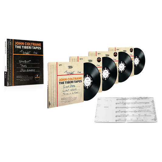 the album cover for John Coltrane - The Tiberi Tapes [4LP Box]