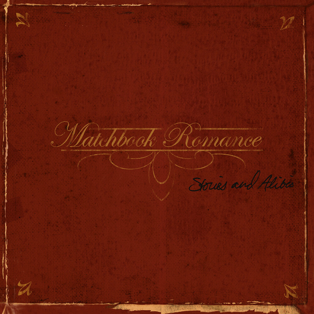 the album cover for Matchbook Romance - Stories & Alibis: 20th Anniversary Edition [Red & Black Marble 2LP]