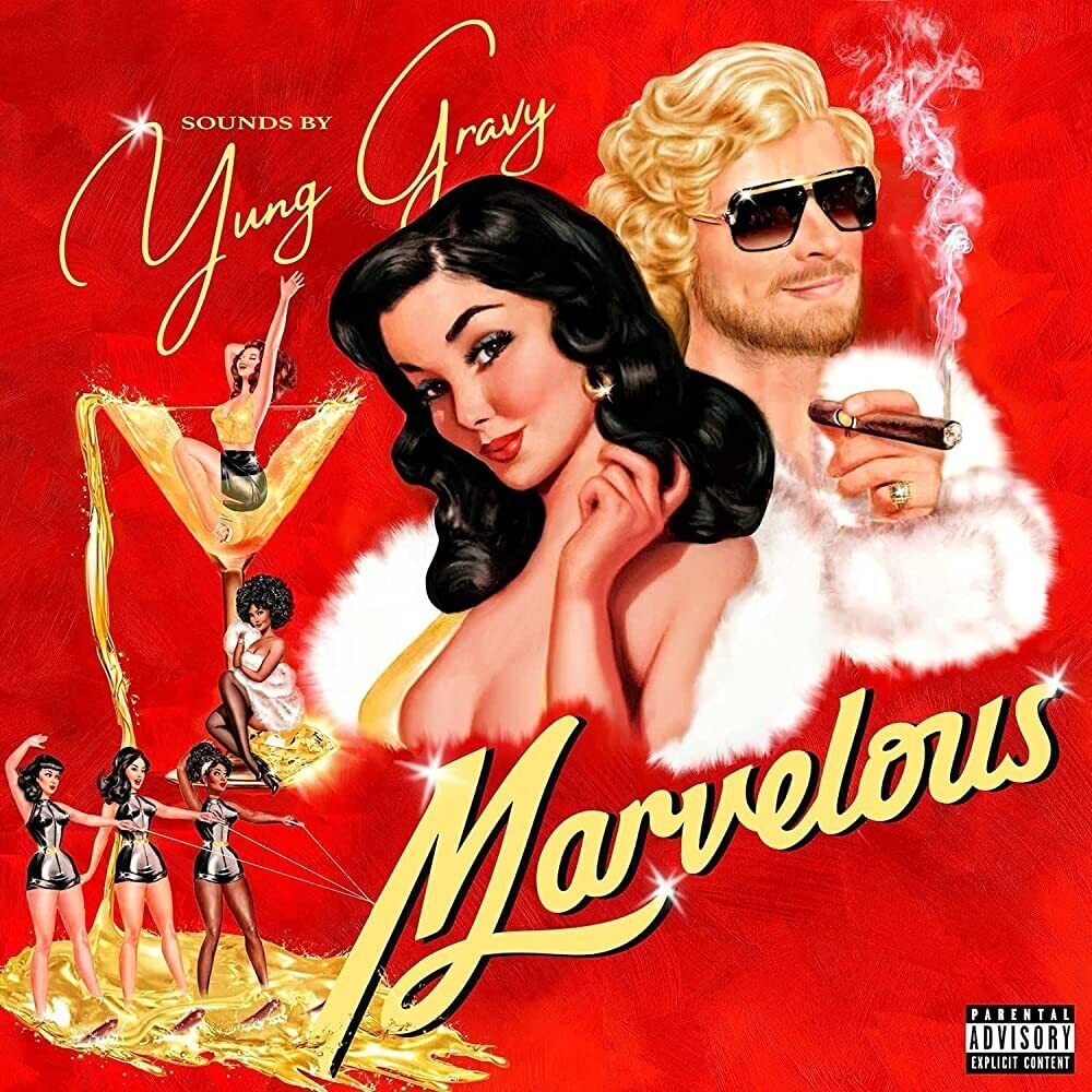 the album cover for Yung Gravy - Marvelous [Indie Exclusive Limited Edition Bone LP]