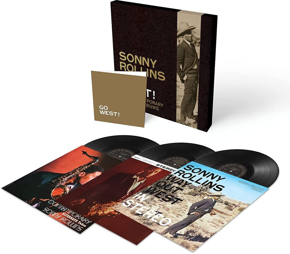 the album cover for Sonny Rollins - Go West!: The Contemporary Records Albums [3LP]