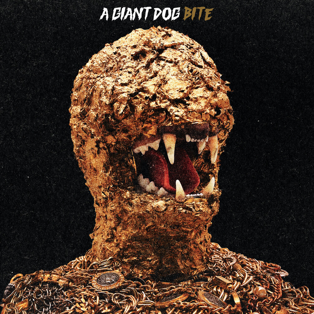 the album cover for A Giant Dog - Bite [Indie Exclusive Limited Edition Peak Antifreeze Green LP]