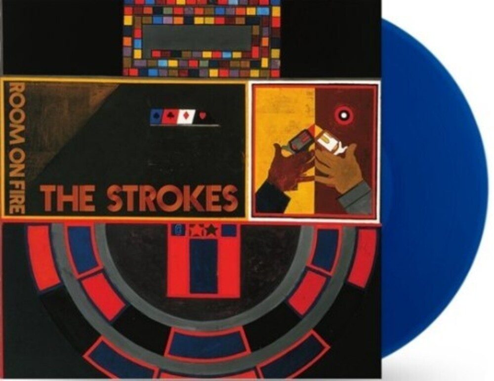 the album cover for Strokes - Room On Fire (Blue) [Colored Vinyl] (Hol)