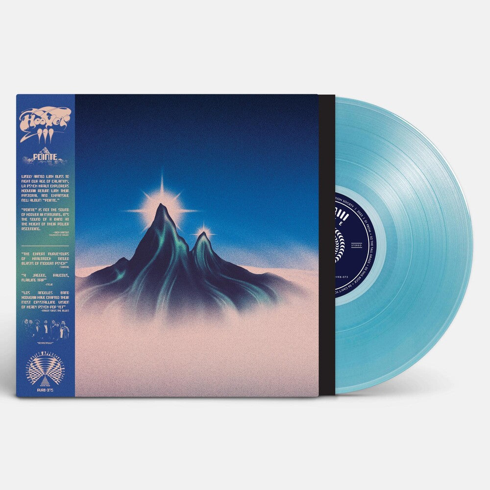 the album cover for Hooveriii - Pointe [Indie Exclusive Limited Edition Clear Light Blue LP]