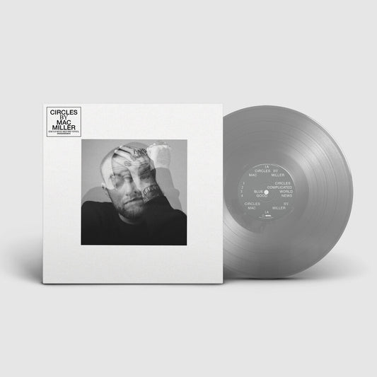 the album cover for Mac Miller - Circles [Indie Exclusive Limited Edition Silver Opaque LP]