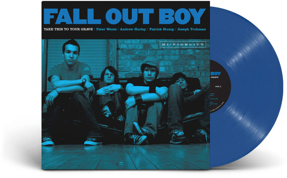 the album cover for Fall Out Boy - Take This To Your Grave (20th Anniversary) (Blue)