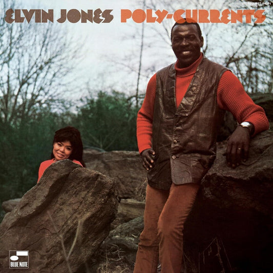 the album cover for Elvin Jones - Poly-Currents (Blue Note Tone Poet Series)