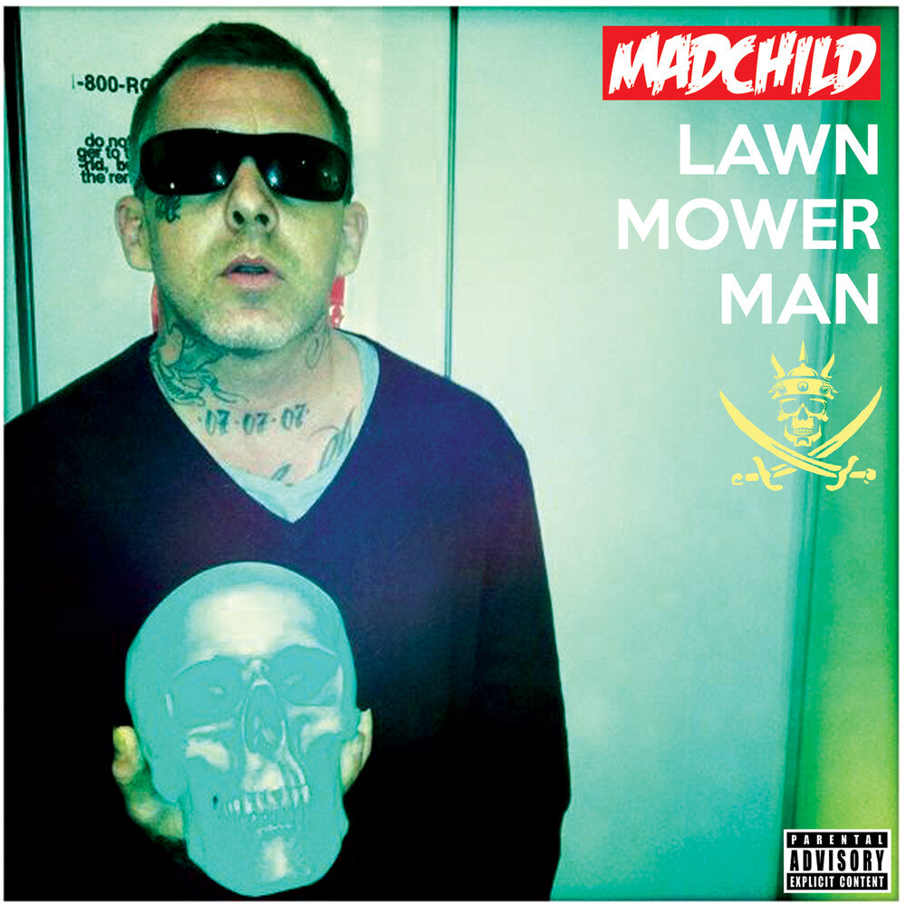 the album cover for Madchild - Lawn Mower Man [Clear Vinyl] [Record Store Day] (Ylw) 