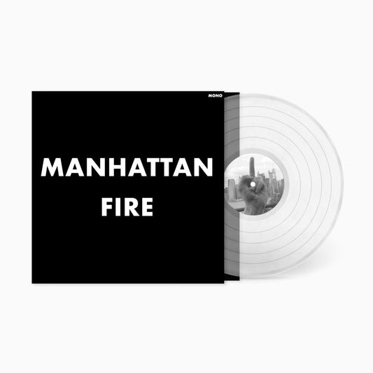 the album cover for The Men - Manhattan Fire [Limited Edition Indie Exclusive Clear LP]