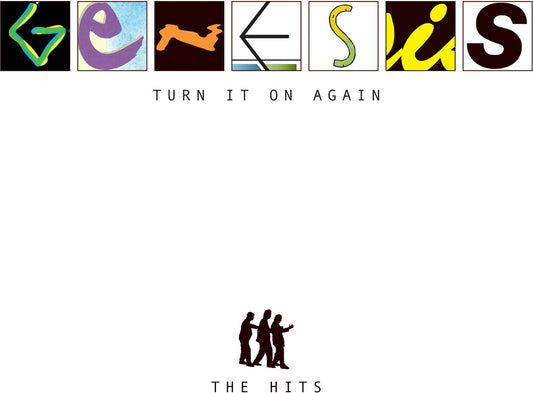 the album cover for Genesis - Turn It On Again: The Hits