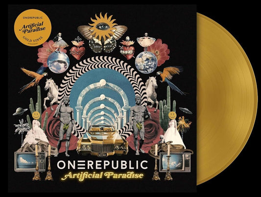 the album cover for OneRepublic - Artificial Paradise [Gold Vinyl]