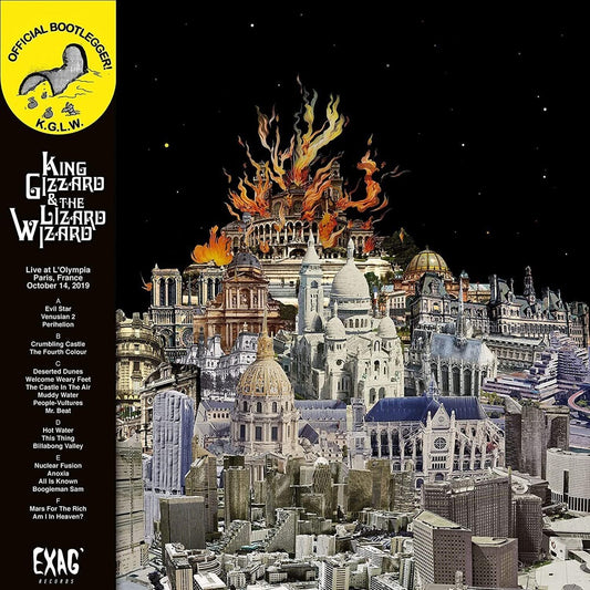 the album cover for King Gizzard & The Lizard Wizard - Live In Paris [LP Box Set]