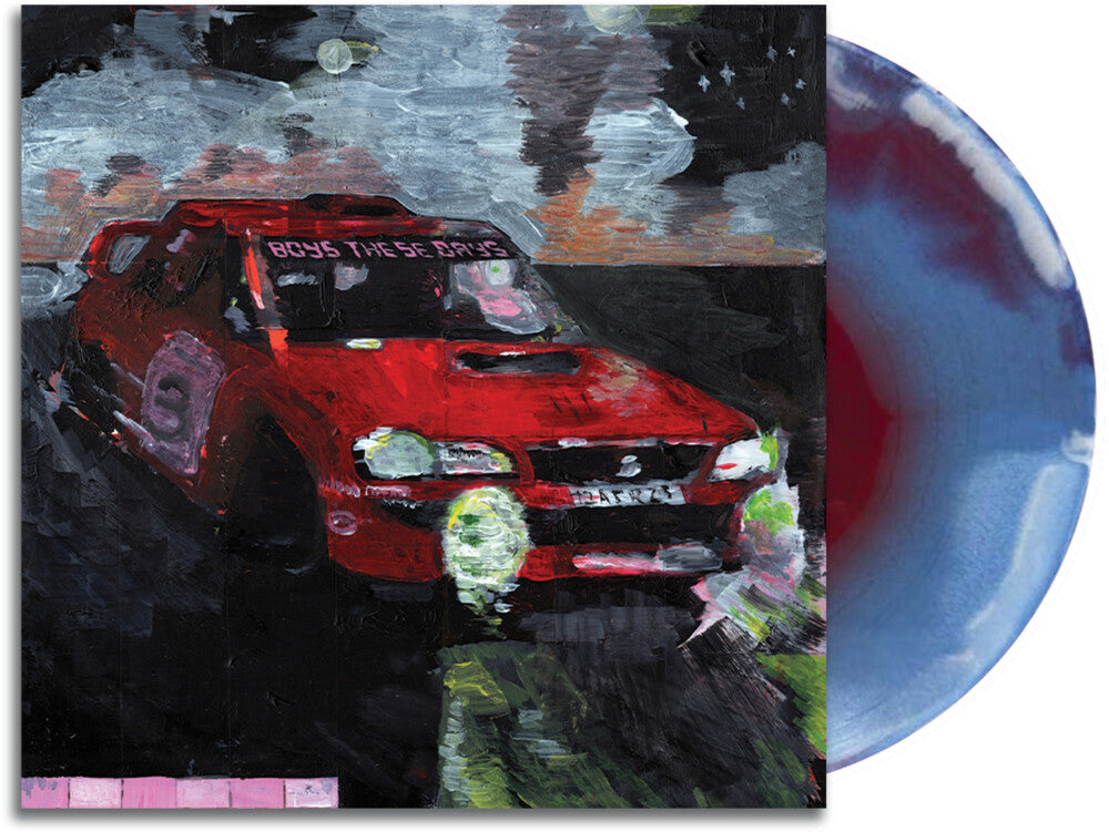 the album cover for Sports Team - Boys These Days [LP Tri Color Swirl Vinyl - red/white/blue]