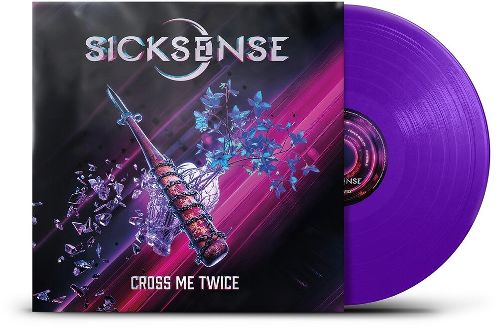 the album cover for Sicksense - Cross Me Twice [Indie Exclusive Purple Vinyl]