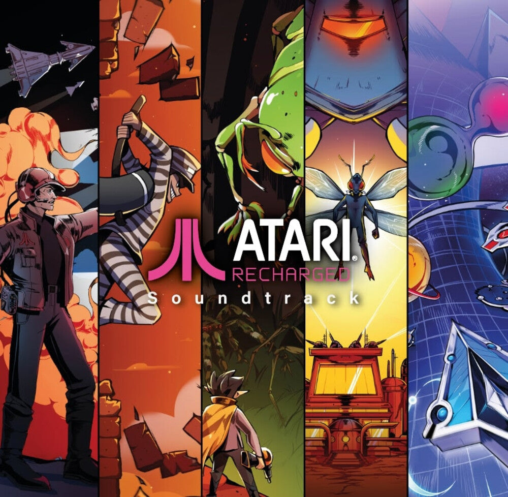 the album cover for Megan Mcduffee  (Blue) (Colv) (Gate) (Ltd) (Pnk) - Atari Recharged - O.S.T. (Blue) [Colored Vinyl] (Gate)